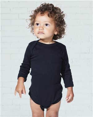 Long Sleeve Baby Rib Bodysuit - 4411 Rabbit Skins - Infant