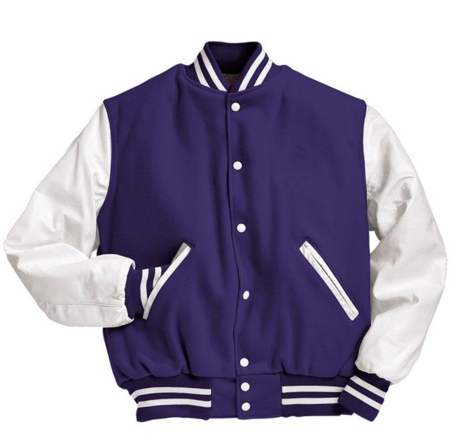 Varsity Jackets Purple 7006 Coats Black Island