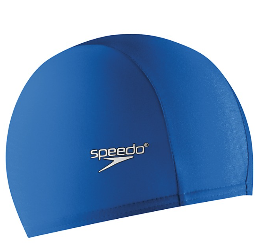 Speedo Solid Silicone Cap - Elastomeric Fit - One Size - White